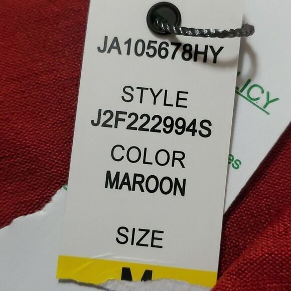 Joseph A. Maroon, blouse, NWT. Long sleeves. MedNew With Tags. - Picture 8 of 10